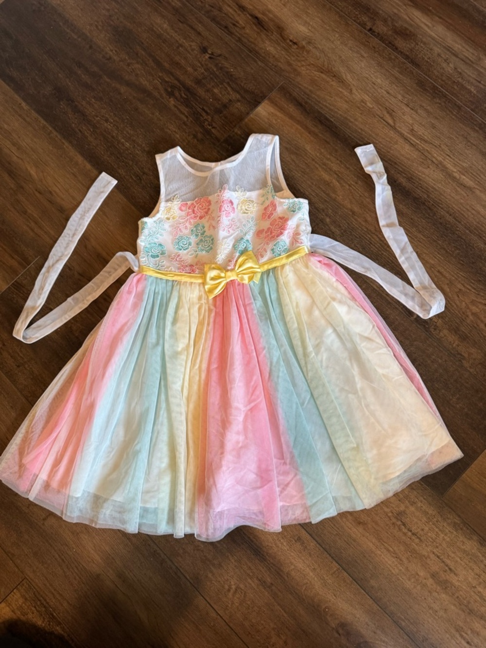 Jona Michelle pastel tulle Easter or Spring dress size 5